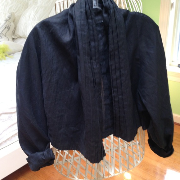 Linen jacket with open front - Picture 1 of 2