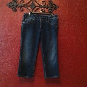 Womens silver capris