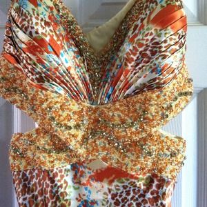 Beautiful colorful prom dress