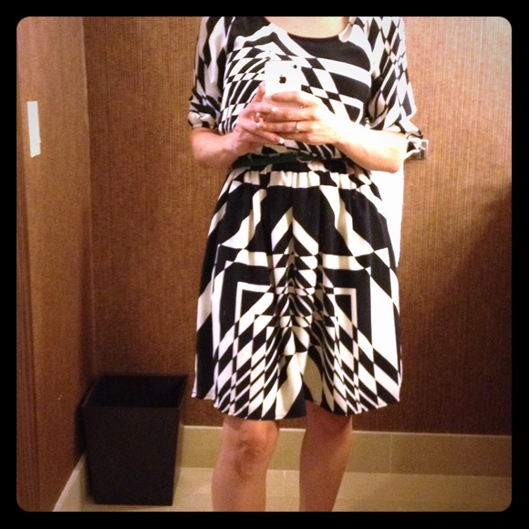 Black and cream colored dress worn once. SOLD!