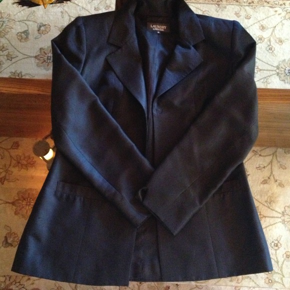 Silk black blazer