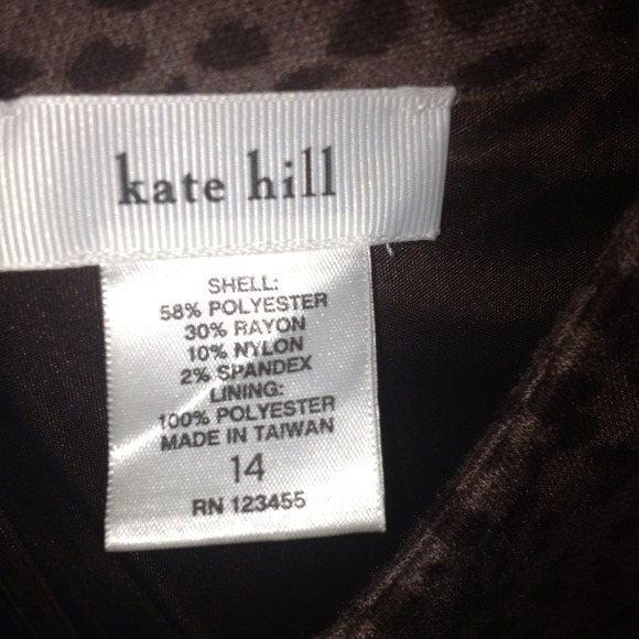 KATE HILL LEOPARD DRESS - Knee Dress -Short Sleeve - Picture 4 of 4