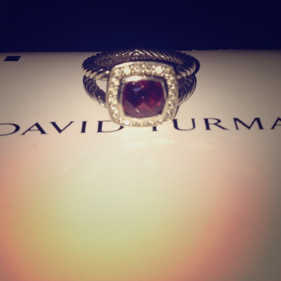 @Ngocquynh DY Garnet Diamond Petite Albion Ring