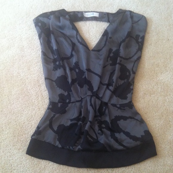 Pacsun black and grey peplum