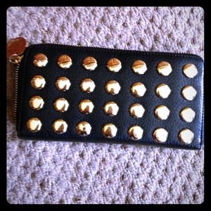 TRADED**+REDUCED*Deux Lux Piper-stud zip wallet