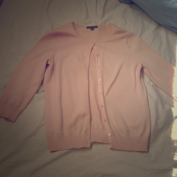 Ann Taylor pink cardigan