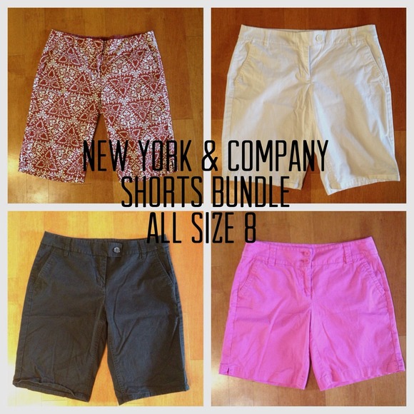 4 New York & Company Bermuda Style Shorts
