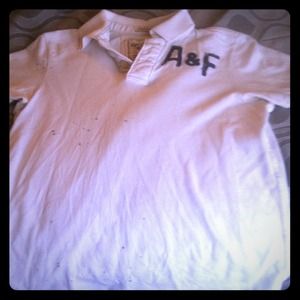 Abercrombie white A&F polo.