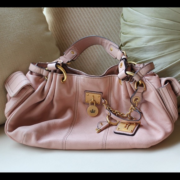 Juicy Couture blush leather handbag. Like new.