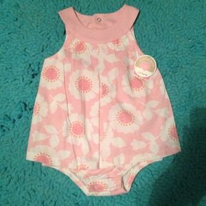 Pink summer dress for baby girl