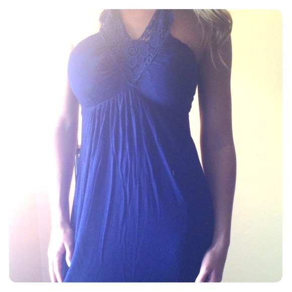 🎀🎀Host Pick🎀🎀Deep blue super maxi halter dress