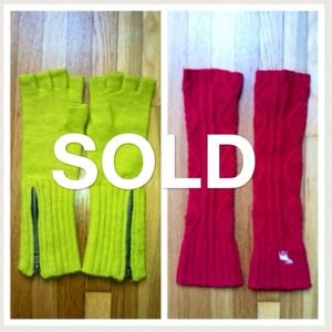 SOLD: 2 Sets of Arm Warmers / Fingerless Gloves