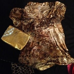 Cute animal print top sold