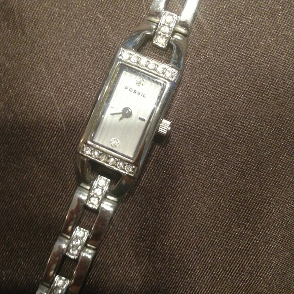 Crystal fossil watch