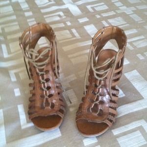 Brown lace up shoes from bakers...