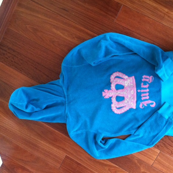 Juicy Couture Jackets & Blazers - Authentic aqua blue Juicy sweat jacket 🎀