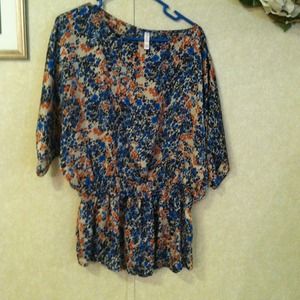 Colorful flower tunic