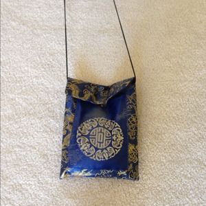 Reduced Blue and gold handbag