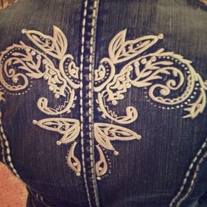 Classic Vintage Style denim trench coat