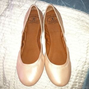 Last REDUCE!! Lucky brand "Emmie" pink cream flats