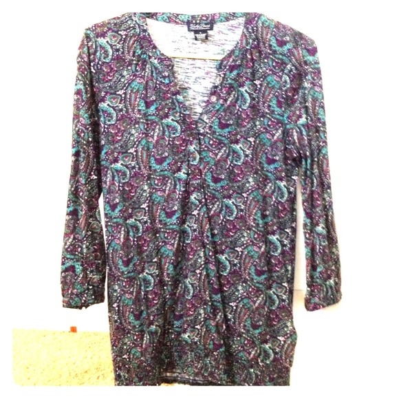 Lucky Brand blouse in Paisley print