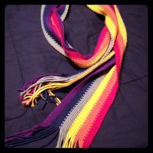 Long rainbow scarf
