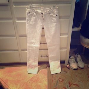 White Jcrew Matchstick jeans