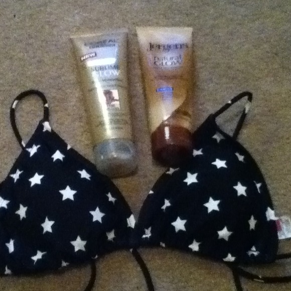 Bathing suit top and tanning loations - Picture 1 of 3