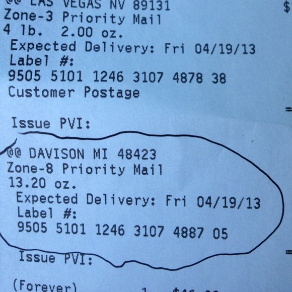 Package sent to @thecrazyearns - Picture 1 of 1