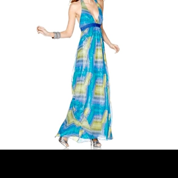 Bcbg, multi color halter dress!! Never worn!!!