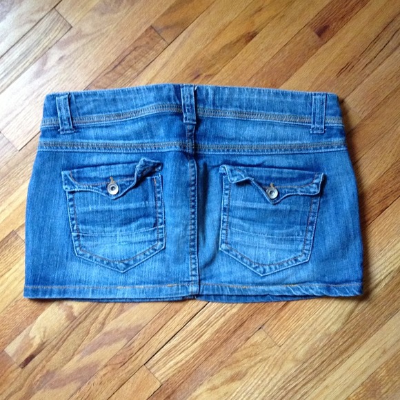 zara | TRF | mini denim skirt | size 6 - Picture 2 of 2