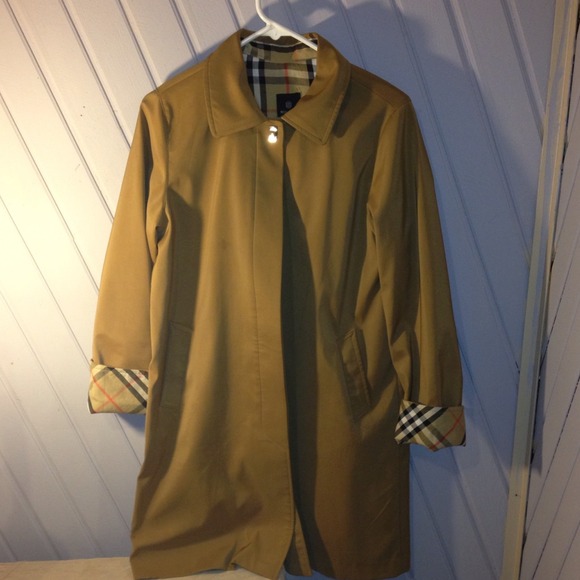 Tan trench coat