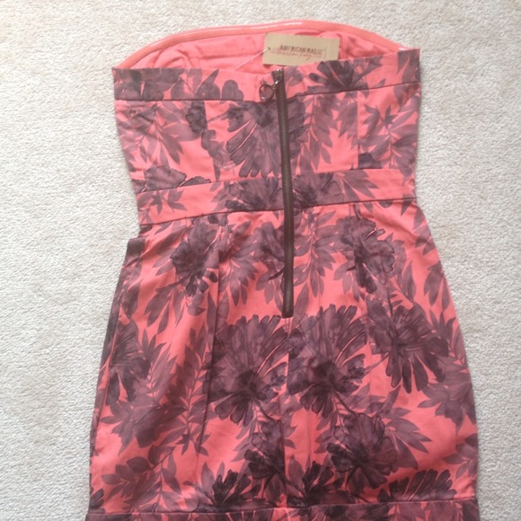 🎀REDUCED🎀American rag coral and black dress - Picture 3 of 4