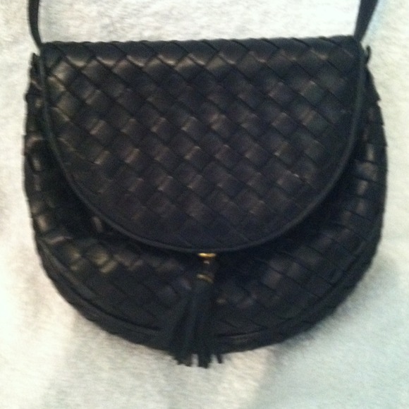 🌺SOLD🌺Leather Bottega Veneta black purse👛