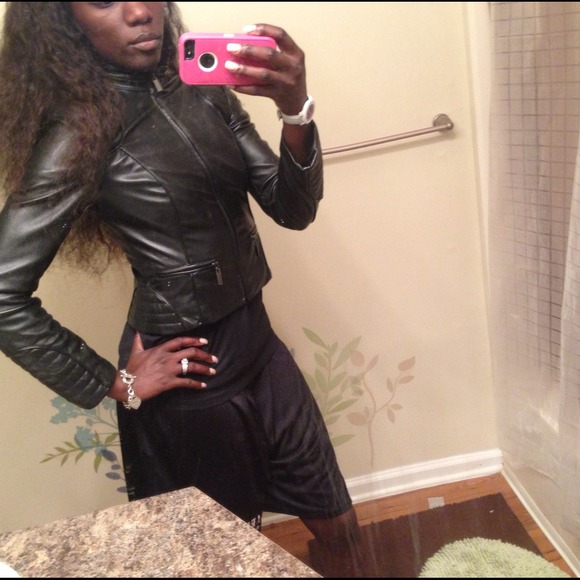 Addtl pics of the Bebe moto faux leather jacket