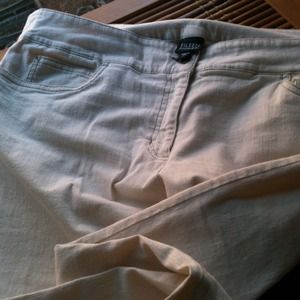 Cream color jeans Eileen fisher!