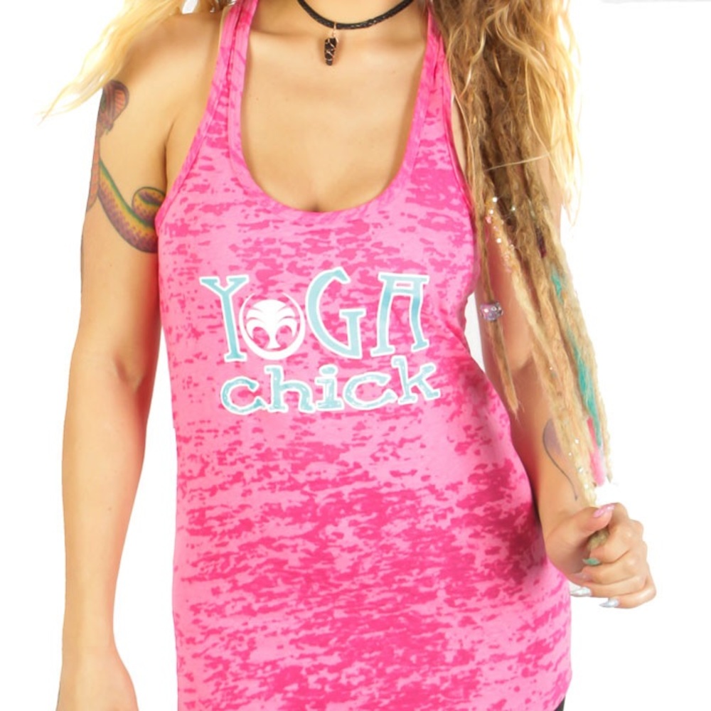 “Yoga chick” in all sizes! By @skinnybudddha