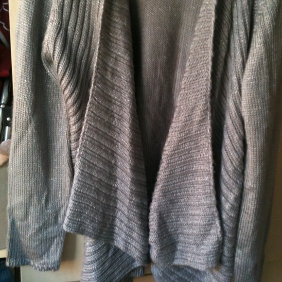 Silver shimmery sweater