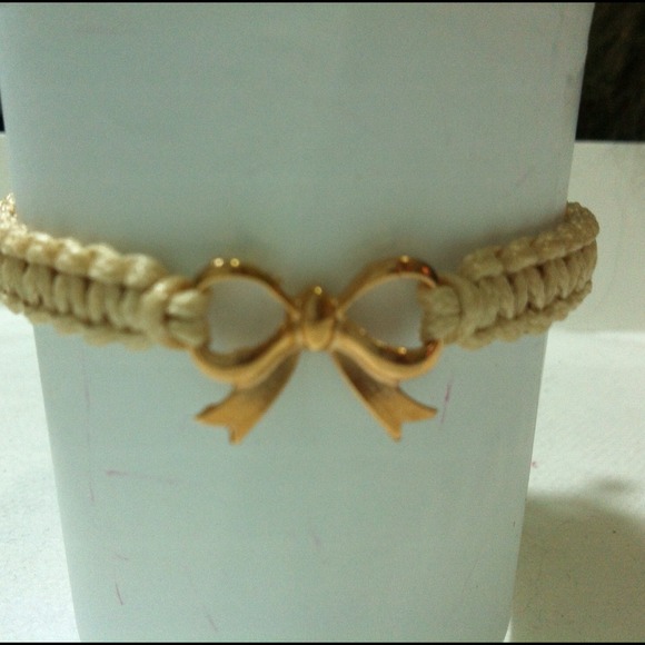 Golden snood bracelet