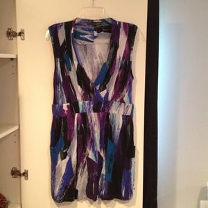 Forever 21 Crazy Paint Print Dress