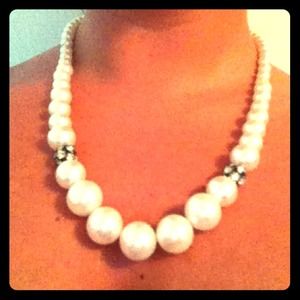 Imitation pearl necklace