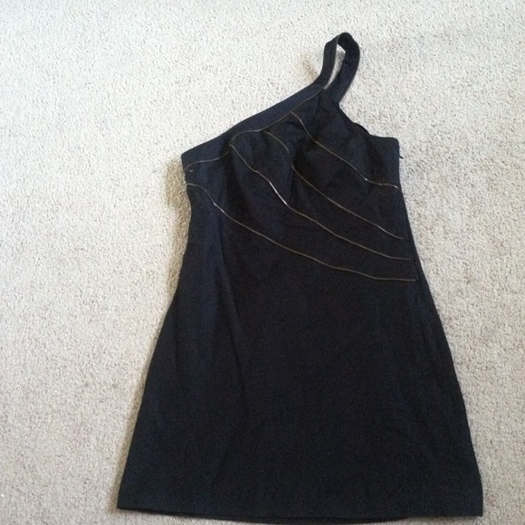 SOLDFree people one shoulder dress with zippers