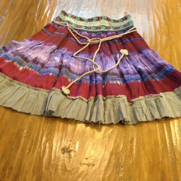 Free People mini skirt and tank bundled