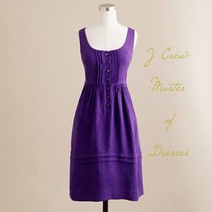J Crew 100% silk Patsy Dress Size 8 Grape Purple