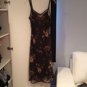 XOXO Brown flowered dress