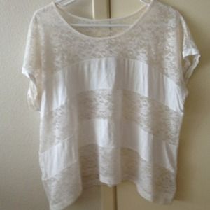 White Forever 21 lace top