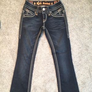 Rock revival black/dark grey washed boot cut