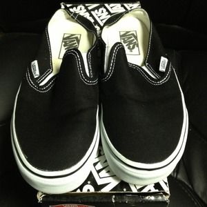 Vans Black Slip On Mule
