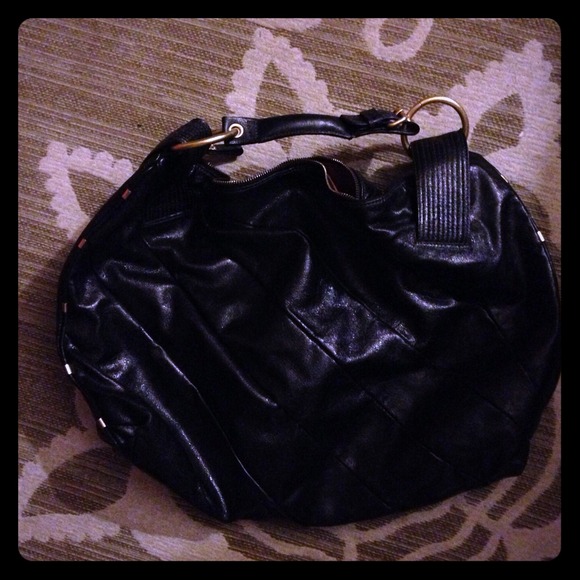 ✨SOLD✨Juicy Couture Black Gossip  Leather Handbag