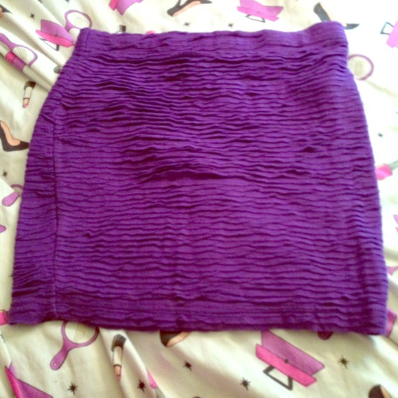 Purple Ribbed Skirt! :)